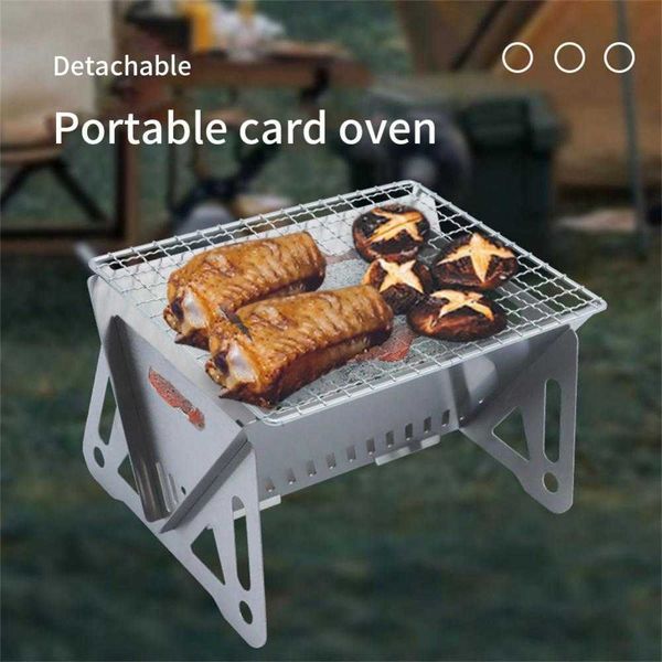 

BBQ Grill Foldable Outdoor Travel Portable Picnic Mini Cassette Charcoal Barbecue Tools