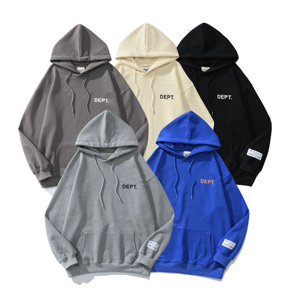 

23ss mens hoodies sweatshirts designer fashion trend deptt classic letter printed hoodie women 5a street style cotton pullover clothes, Black