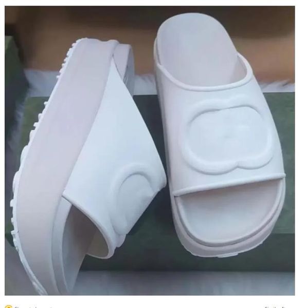 

2023-women slides with interlocking designer slippers style size 35-45 model, Black