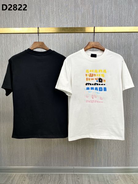 

23ss brand men t-shirt d2 men's dsq t-shirt letter shorts men cotton polo shirt shirt mens tee streetwear men women t shirts ds2822, White;black