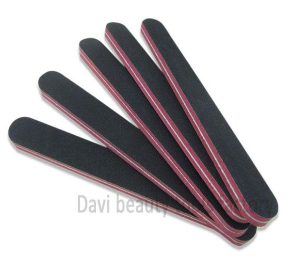 

emry board 50pcslot straight red sponge black sandpaper nail file sc0312042675377