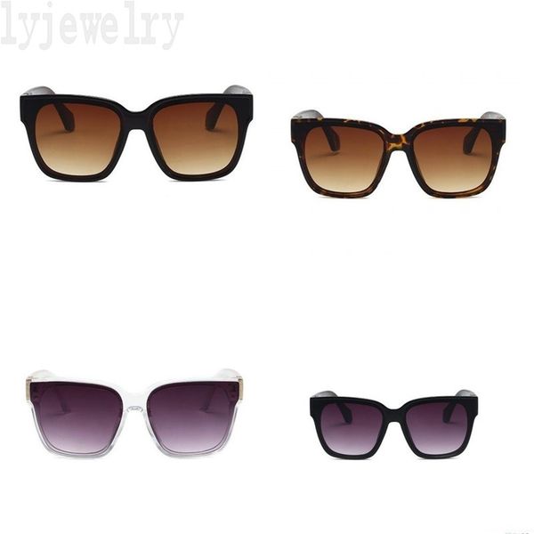 

modern style women sunglasses mens square shape designer glasses black brown gafas de sol solid color outdoor lady luxury sun glasses uv sha, White;black