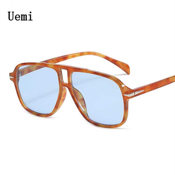 

sunglasses new retro men pilot sunglasses fashion square double bridges oversized frame shades uv400 women trending sun glasses wholesale p2, White;black