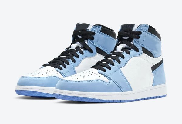 

basketball shoes 1 white university blue black jumpman 1 og rte outdoor shoes sneaker sports with original box