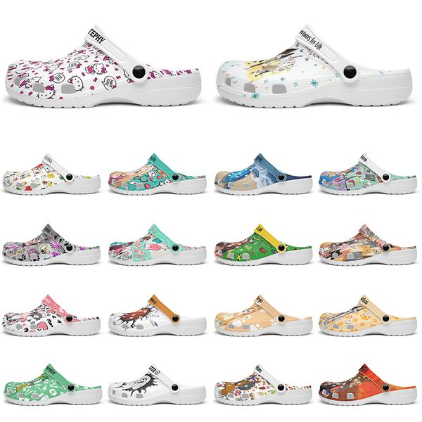 

Customized beautiful and comfortable fashionable clean Glossy Diy shoes for men and women's indoor slippers 41-101894