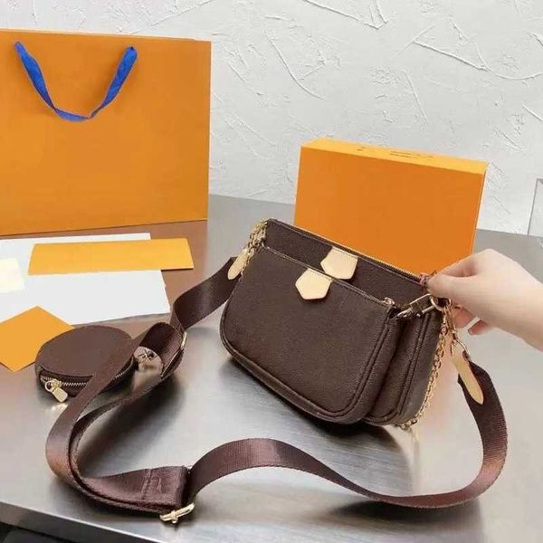 

designer tote high qulity bag classic womens handbag flower ladies composite tote leather clutch cross body female golden chain shoulder bag