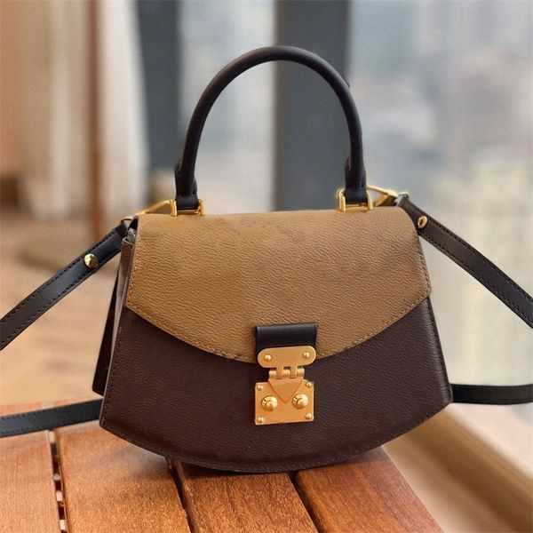 

womens designer shoulder bags tilsitt brown flower priting fan mono gram fashion handbags messenger bag m46548 59pp#