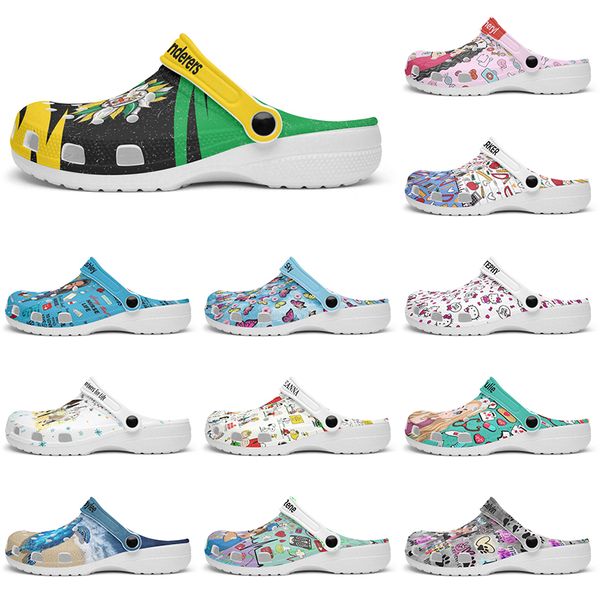 

Customized beautiful and comfortable fashionable lovely Glossy Diy shoes for men and women's indoor slippers 40-101900