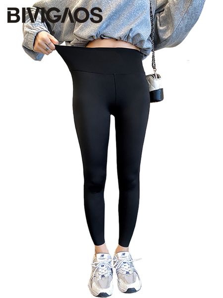 

women's leggings bvigaos spring casual shark leg pants women's slim fit tight elastic high waist black sports fitness legs 230406