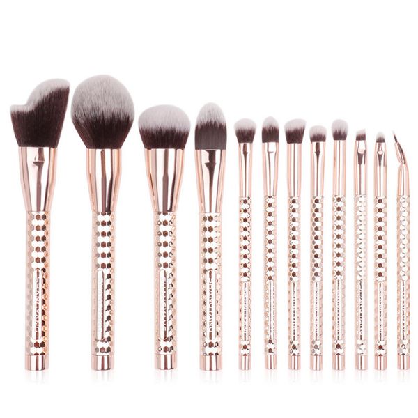 

fashion makeup brushes kit 12pcs foundation powder brush wholesale eyeshadow brushes cosmetic tools