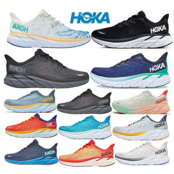 

hoka one bondi 8 running shoes training sneakers accepted lifestyle shock absorption highway designer men women shoes size 36-45