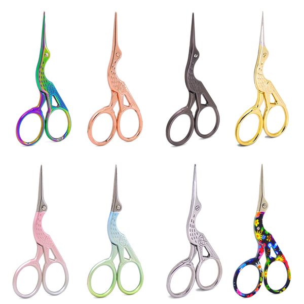 

stainless steel household handmade scissors student office paper-cut scissors sharp and small sewing scissors household tools 413
