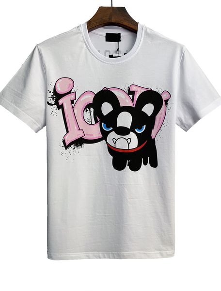 

summer dsq mens t-shirts designer luxury tee letter tshirt classic fashion casual men and women cotton t-shirt short sleeve 02, White;black