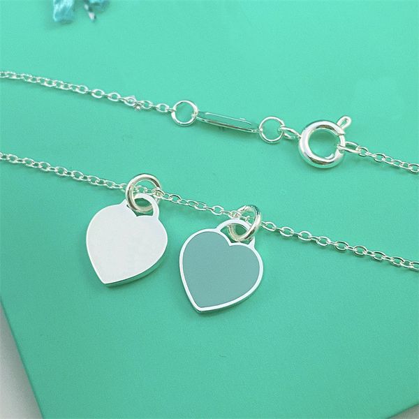 

love necklace heart pendant baby jewelry engagement wedding gift lovers mother christmas thanksgiving stainless steel diamond designer neckl, Silver