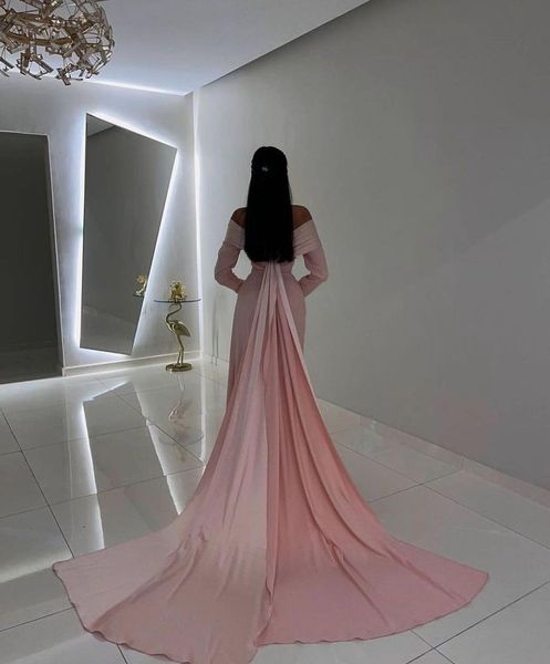 

mermaid evening dresses long sleeves beads overskirt dubai women party gowns formal prom robe de soiree, Black;red