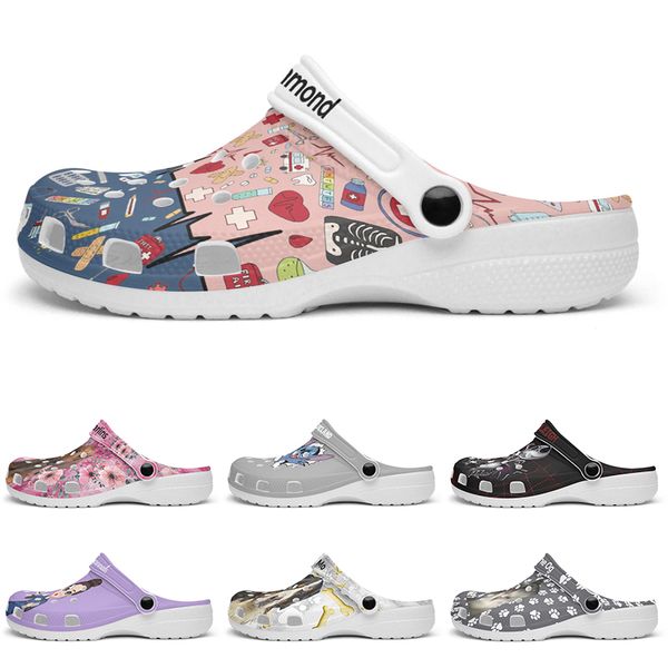 

Customized exquisiteand comfortable fashionable beautiful Glossy Diy shoes for men and women's indoor slippers 42-101887