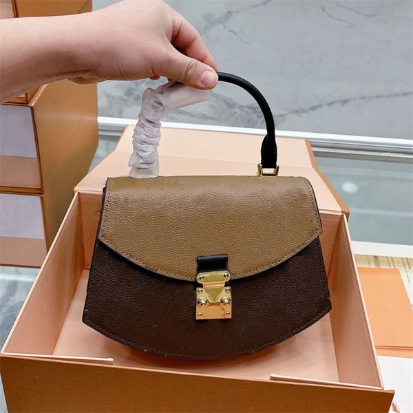 

bags shoulder womens designer tilsitt brown flower priting fan mono gram handbags messenger bag m46548 jwns#