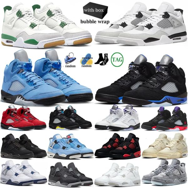 

4s retro basketball shoes designer mens jumpman 4 sb pine green 3s 3 fire red thunder blue j4 military black cat sail white cement cool grey