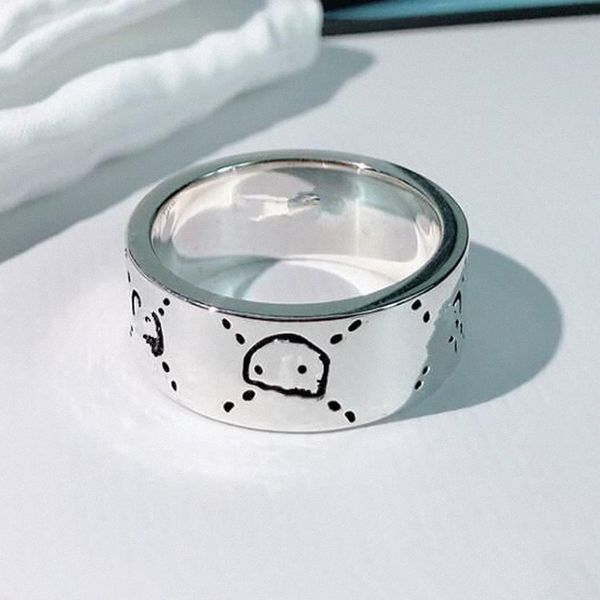 

brand rings for woman man heart ring enamel designer rings circlet fashion jewelry with box silver rings