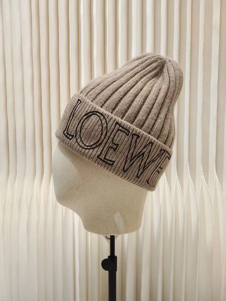 

Beanie Cashmere Knitted Loewf Ladies Designer Beanie Cap Winter Men's Woollen Woven Warm Ha Bonnet Hat