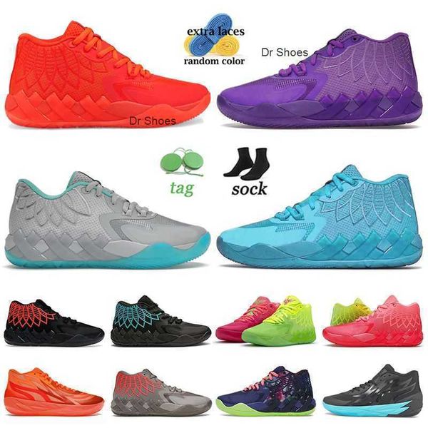 

original lamelos ball mb.01 rick and morty basketball shoes low men sneakers outdoor trainers hornets away red blast queen city ufo phenom g, Black