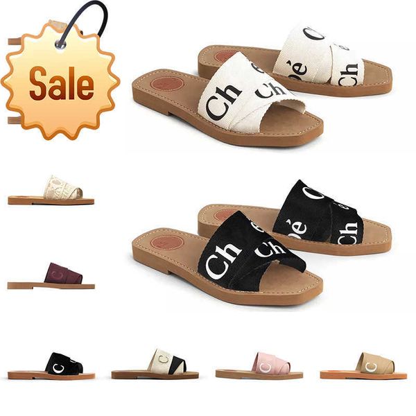 

slippers women woody slides designer canvas rubber slippers white black soft pink sail womens mules flat sandals fashion outdoor beach shoes