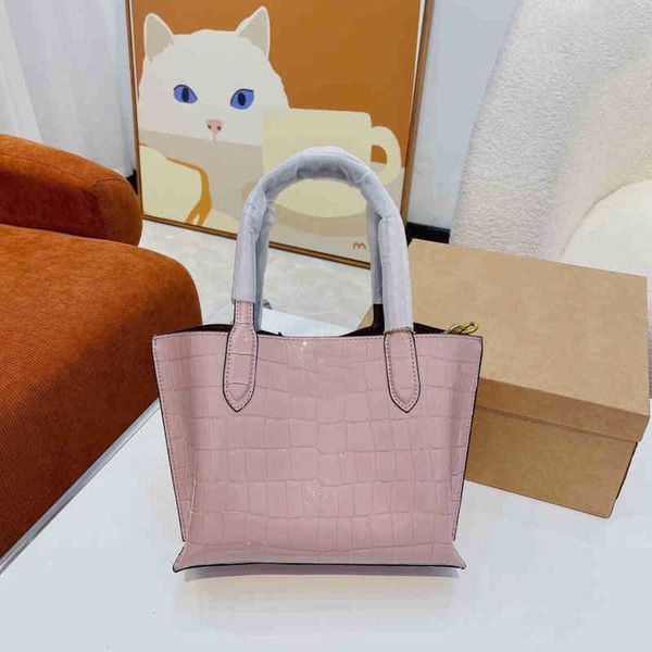 

tote bag alligator fashion leather women shoulder printed lady large capacity shopping package classic handbags 220616