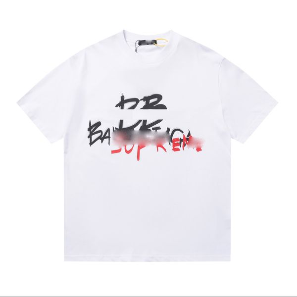 

2023 summer mens designer t shirt casual man womens tees with letters print short sleeves luxury men high street series paris clothes, White;black
