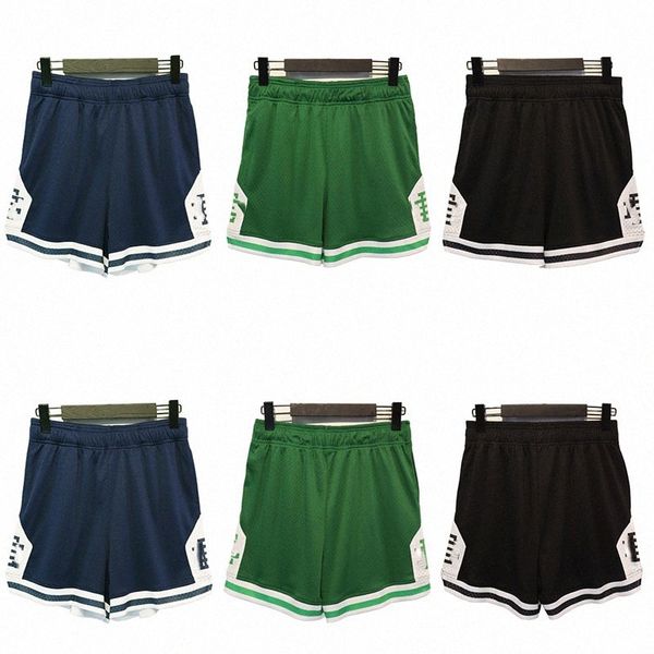 

eric emanuelking city limited ee shorts high street men's and women's couples beach pants stitched sports pants v62g#, White;black