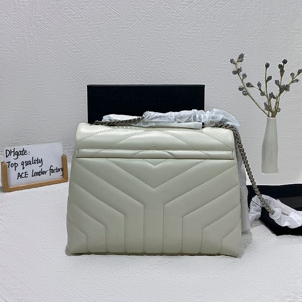 

designer envelope bag loulou genuine leather luxury handbag 25cm with box