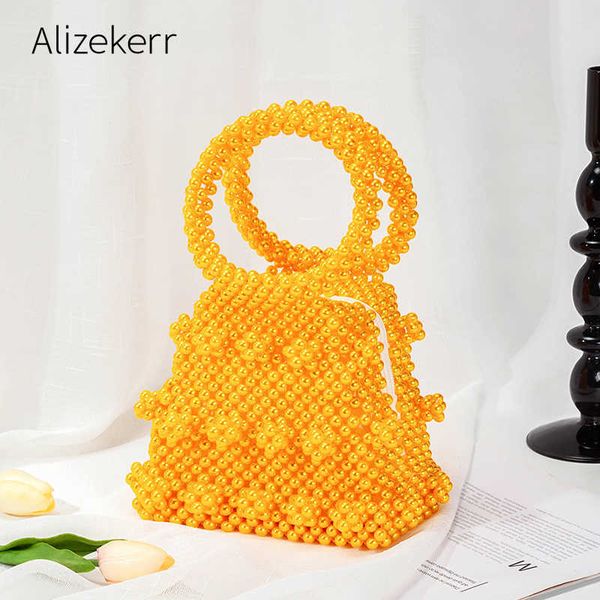 

evening bag new korean trapezium pearls handbags for women designer cute handm