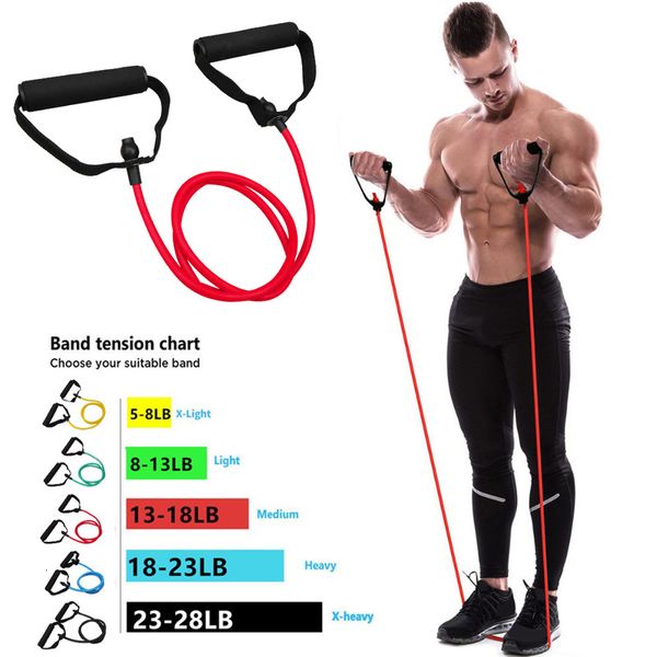 

resistance bands 5 levels with handles yoga pull rope elastic fitness exercise tube band for home workouts strength training 230406