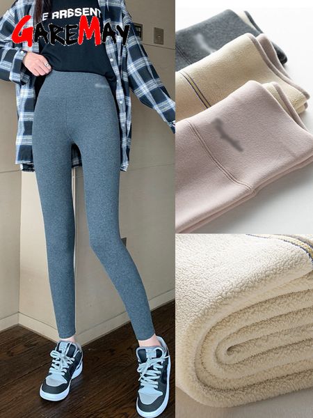 

women's leggings women's thick warm winter long legs high waisted velvet long legs gray black winter pants women's wool long