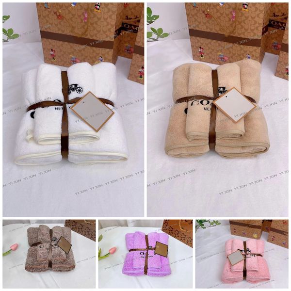 

yixin designer a set pure cotton towel c luxurys designers face towel and bath towel soft wash bath home absorbent men women washcloths, Black;white