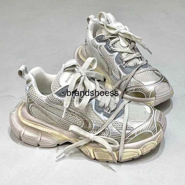 

balencigas 3xl old dad's shoes women's 2023 spring new xxxl 9th generation running shoes genuine leather casual shoes, Black