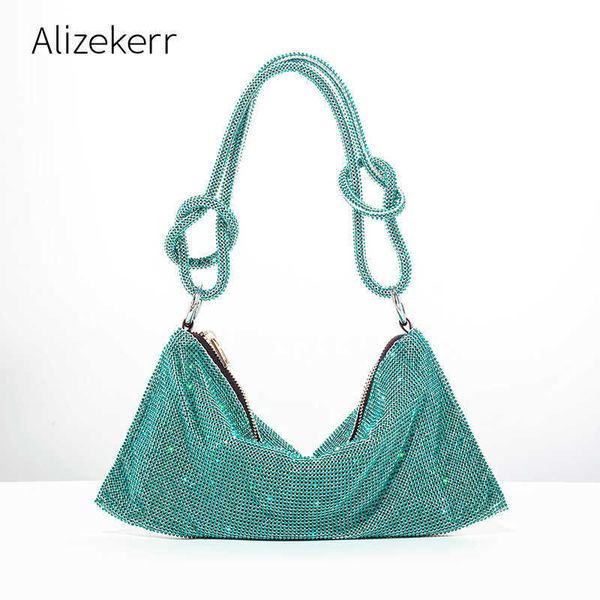 

evening bag button handle rhinestones clutch bag 2022 new shiny crystal dinner p