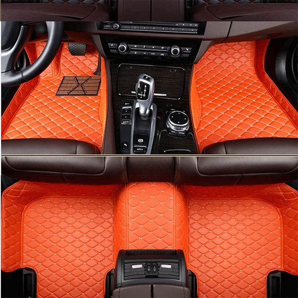 

for acura car full set of floor mats pu non-slip easy to clean waterproof foot mats