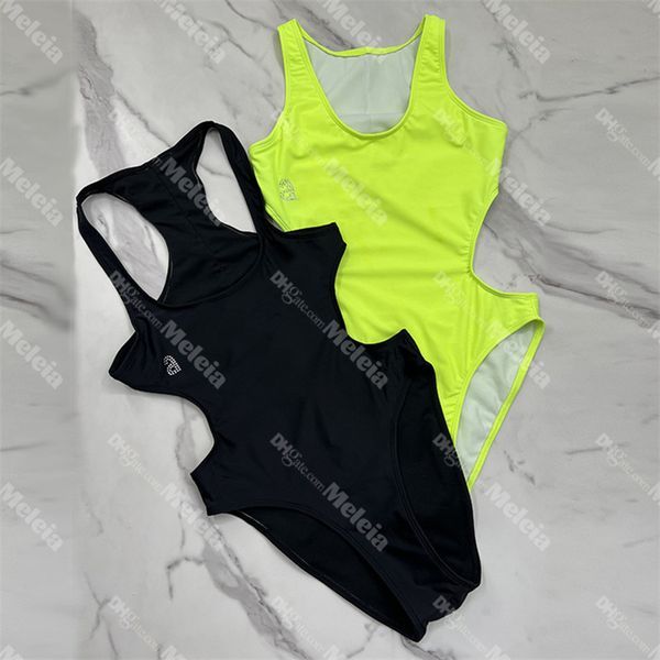 

rhinestone letter swimwear hollow bikini swimsuit women summer swimming suit ins fashion high waist beach swim wear for lady, Black