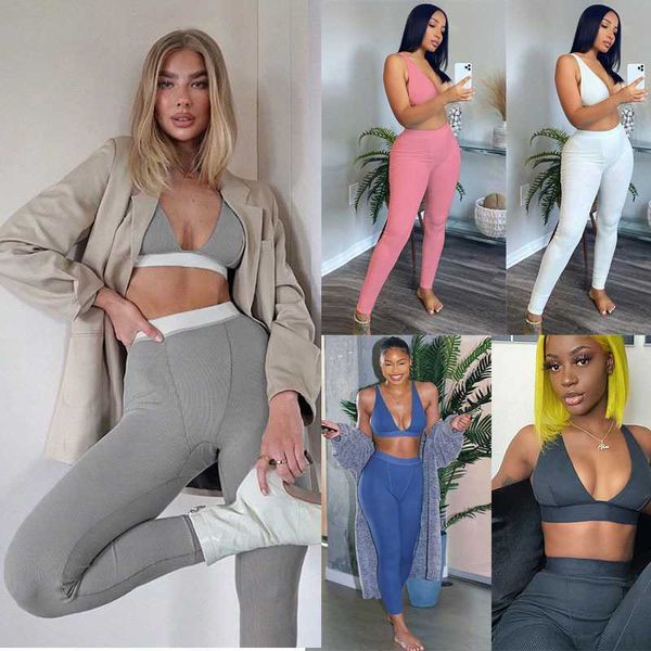 

designer style 2023 tracksuits women jumpsuit casual bodysuit sports sleeve cartoon printed short pants onesies skinny halter running clothi, Gray