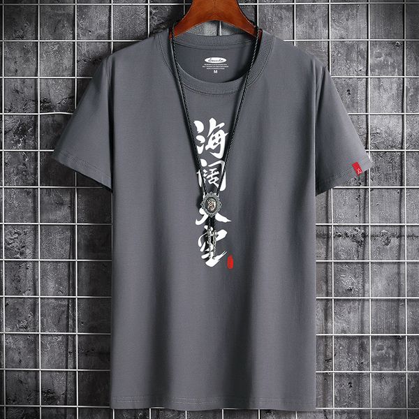 

men's t-shirts hip hop t-shirt men's street clothing super large t-shirt short sleeve cotton loose men's t-shirt casual summe, White;black