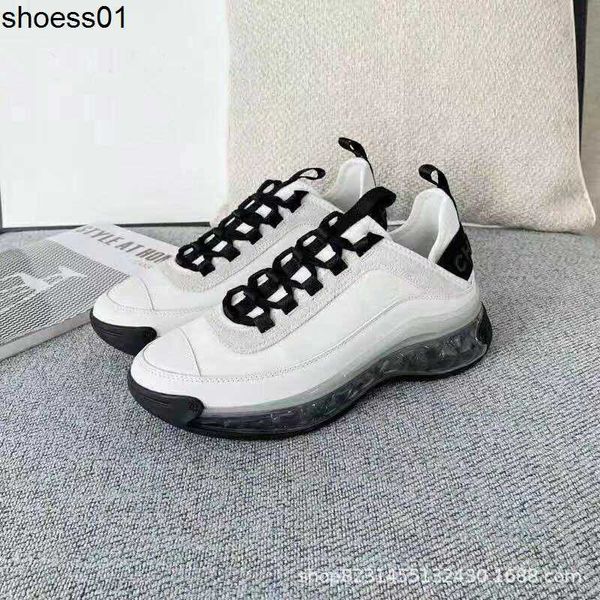 

new dad shoes casual sports shoes women's spring new channel breathable fashion thick bottom lace up light running women's shoes, Black