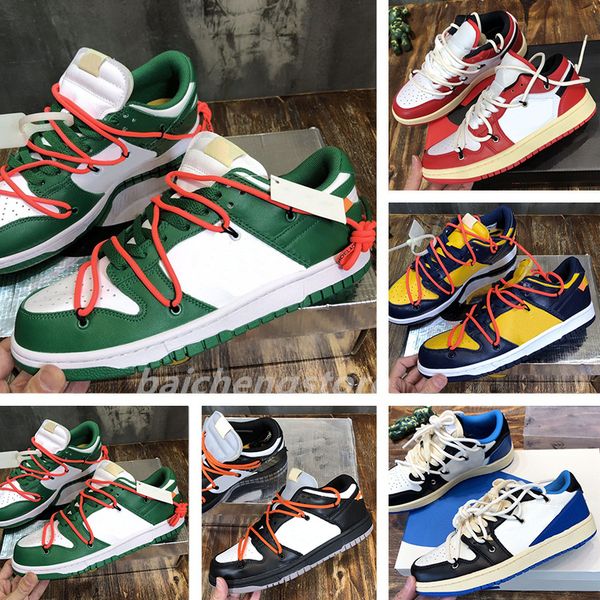 

off authentic dunksb low lot 35 of 50 collection running shoes university red blue pine green white michigan men women sneakers come dunksb, White;red