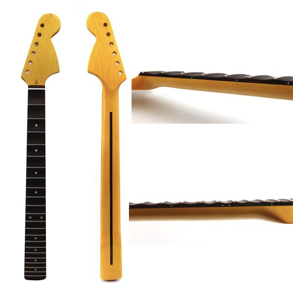 

maple guitar neck 22fret 25.5inch scalloped rosewood fretboard dot inlay #s48