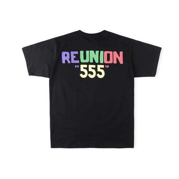 

Fashion Sp5der 555555 Men' T-shirt designer New Young Bandit 555555 REUNINON Tee Men Women High Quality Puff Print Spider Web Pattern T Shirt Gym, Black