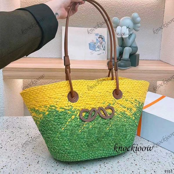 

designer straw bag vegetable basket bag handbag beach bag woven bag shopping bag shoulder bag bucket bag crossbody summer bag230407