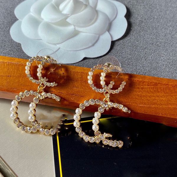 

2023 luxury fashion gold hoop earrings women's earrings designer earrings high-end create to send girlfriend wife valentine's fest, Golden;silver