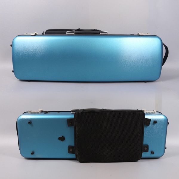 

violin case 4/4 carbon fiber violin box strong light hard case code lock blue