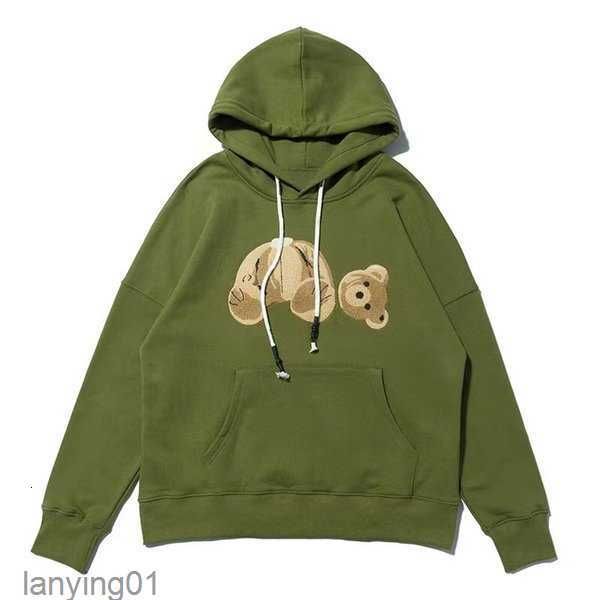 

mens women designer hoodie sweater sweatshirts streetwear jackets palms bear hoodies men's color grey black red 100% pure cotton size s