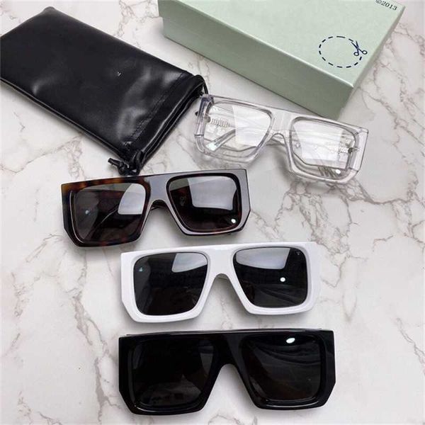 

designer glasses 2023 new trendsetter white sunglasses men's ow box same women's, White;black