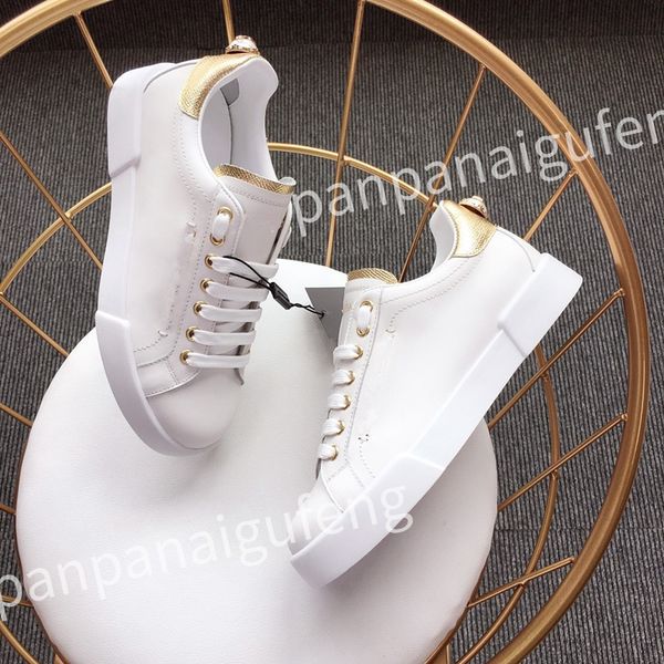 

2023 new calfskin womens sneakers shoes leather trainers famous comfort outdoor trainers men's casual walking, Black